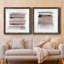 Sundown Turnwood I - ensemble de 2 peintures encadrées-1471040051-1471040052