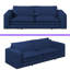 93" King Size 3-in-1 Sleeper Sofa Bed – Convertible Pull Out Couch with Chaise Lounge, Teddy Fabric & 2 Lumbar Pillows, for Living Room & Small Spaces-1784846777