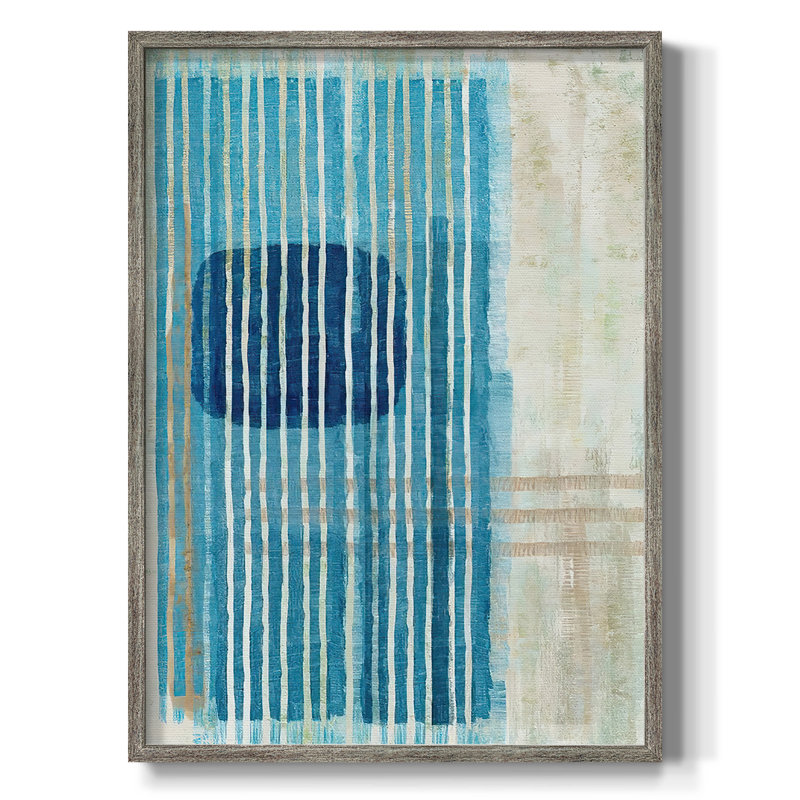«Blue Blue Horizon I», reproduction encadrée - bois massif, H 11 po x l 9 po