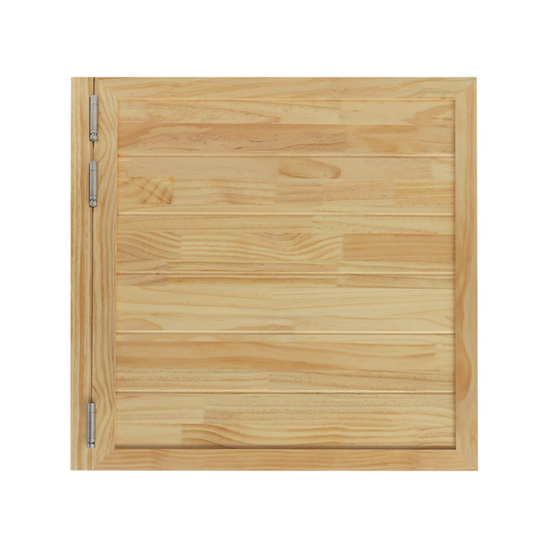 35.4X35.4” Wood Partition Door, Beige