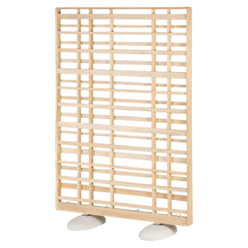 Woodland Screen - Natural Teak, 70" H x 48" W x 3" D