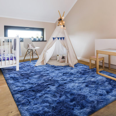 Tapis à poil long Antonije Tie Dye