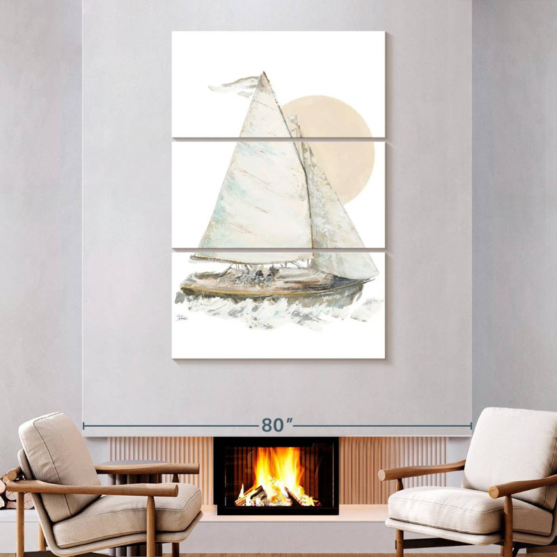 Aletra Quiet Sailboat I, 74'' H x 48'' W
