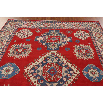 Handmade Red Kazak Oriental Area Rug 8x11
