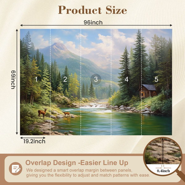 Red Barrel Studio Peel and Stick Wallpaper 144" W x 100" H Modern Self ...