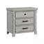 Table de chevet pour chambre à coucher avec rangement à 3 tiroirs, style maison de campagne 1 pièce, meubles en bois, armoire de chevet