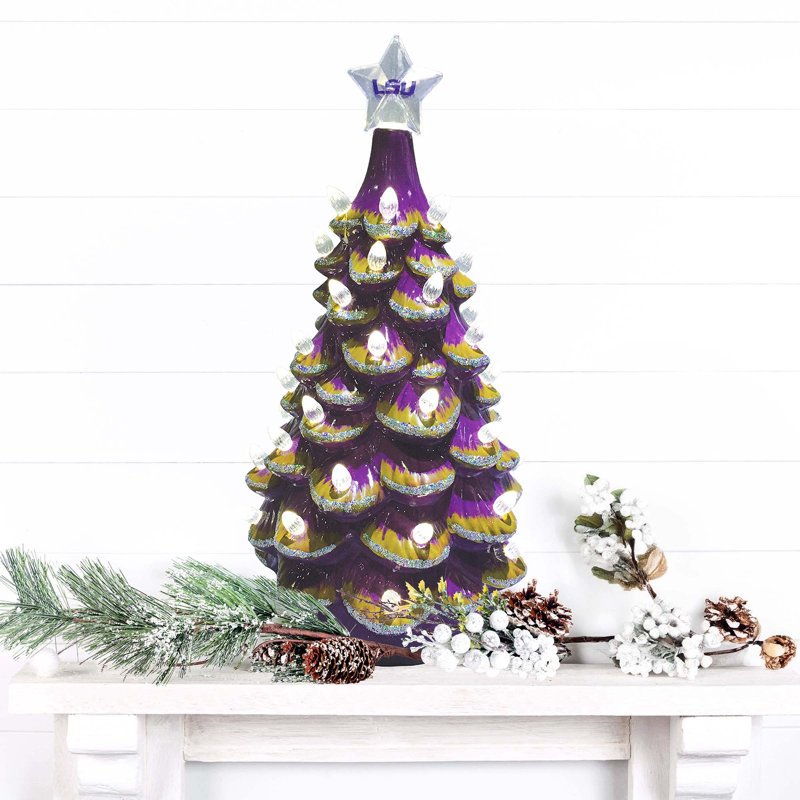 Arbre en céramique NCAA College Spirit, Lsu Tigers