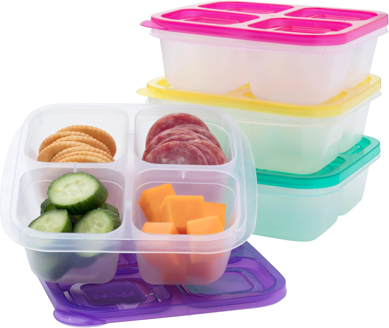 Prep & Savour Snack Containers 8Piece Set with 4 Trays