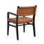 Ensemble de 2 chaises en cuir de polyuréthane et en bois d'hévéa robuste-1734691526