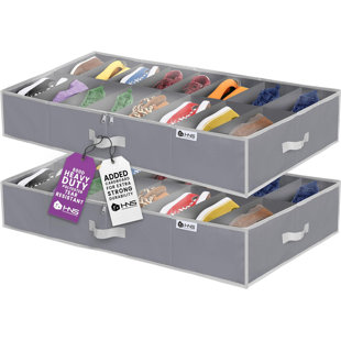 Rangement pour chaussures sous le lit. Peut accueillir jusqu'à 32 paires (Ensemble de 2)