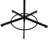 Rotatable Round Garment Rack 360° Rotatable Metal Clothes Hanging Rack Adjustable Height