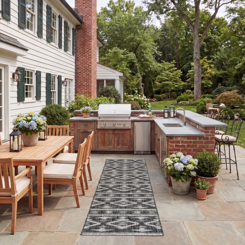 Amarien Southwestern Indoor/Outdoor Area Rug, Runner 2'3" x 8'
