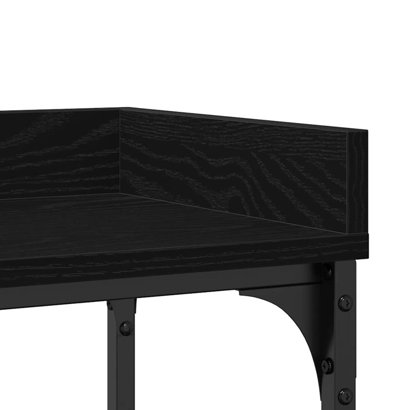 100cm Console Table, Black Oak