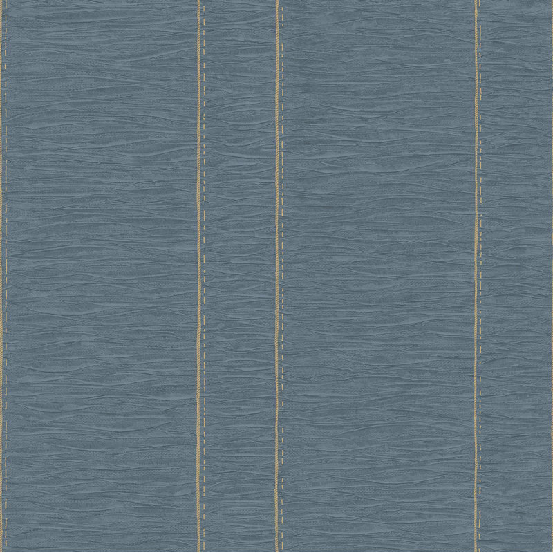 Moffitt 10m x 53cm Textured Satin Paste the Wall Wallpaper Roll, Blue