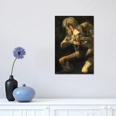 Saturn Devouring One Of His Sons, 1821-23 by Francisco Goya - 1 Piece Wrapped Canvas Painting