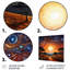 «Celestial Whirls Sacred Solitude - Art abstrait paysage mural»-283823372-283823369