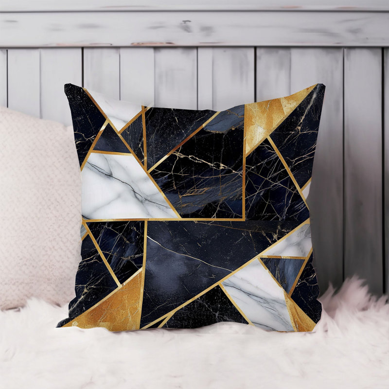 Abstract Geode Shapes XII Modern, 16"H x 16"W