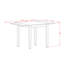 5 Piece Dining Room Table Set Includes a Rectangle Dining Table with Dropleaf and 4 Wood Seat Chairs, Linen White-822964199-807713648