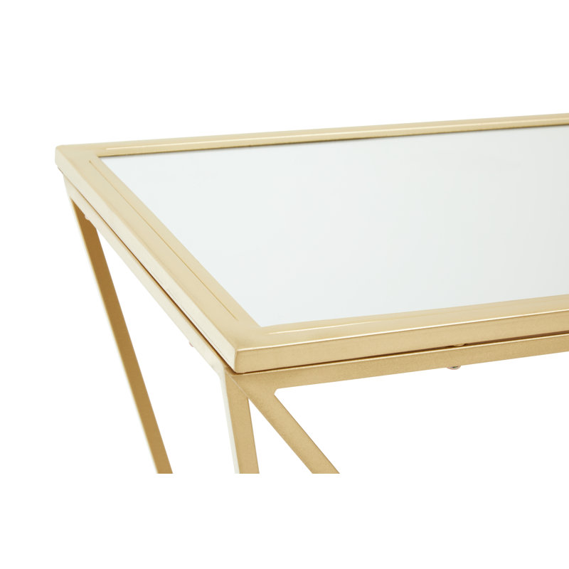 Everlee 120cm Glass Top Console Table