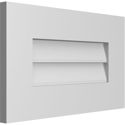 Vent à pignon rectangulaire en uréthane non-fonctionnel
