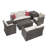 7 - Person Patio Conversation Set with Cushions