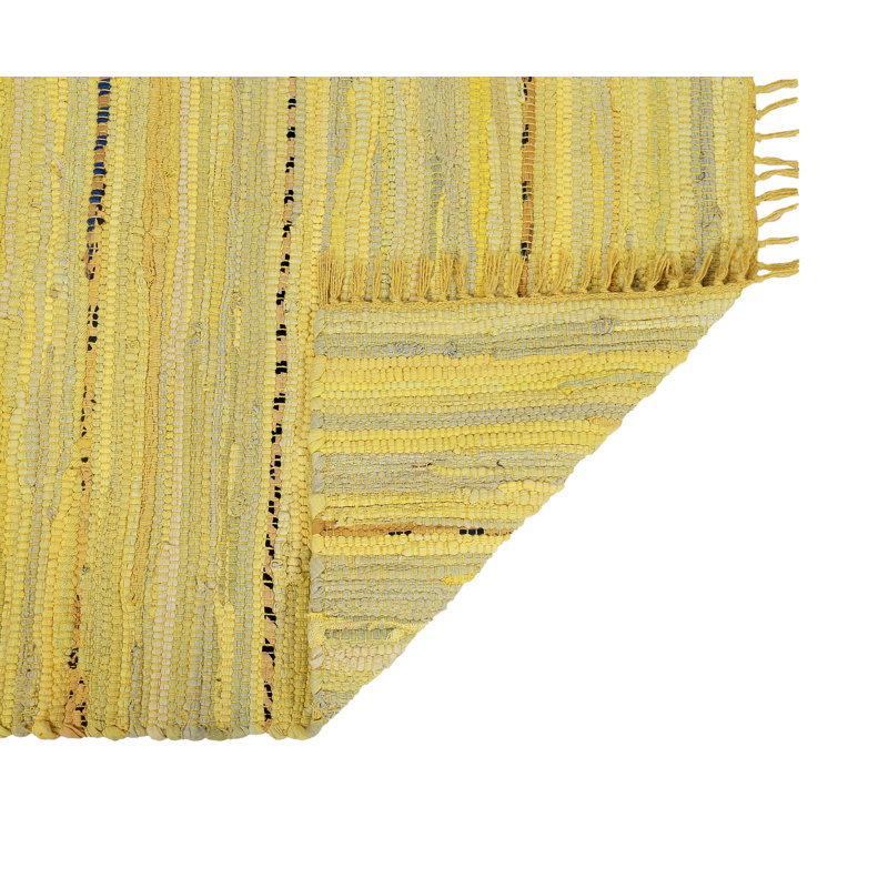Handcrafted Vibrant Cotton Rug 24X36" – Washable, Reversible, With Tassels For Any Room - 24''X36''