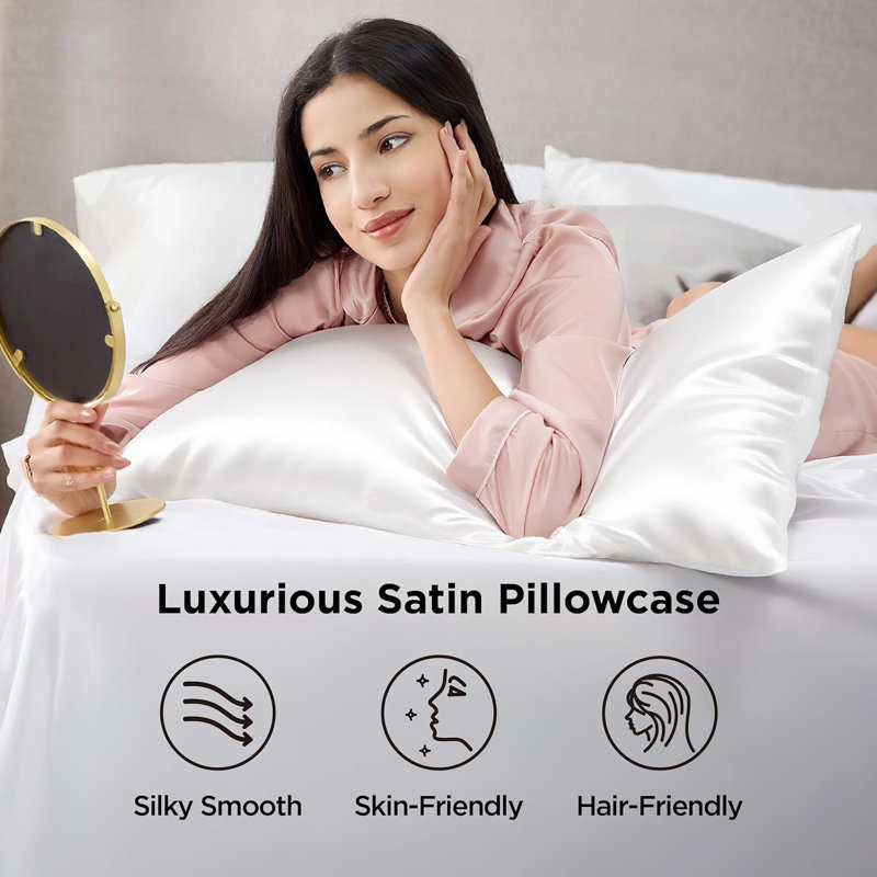 Polyester Pillowcase with Envelope Closure, Pure White, King Pillowcase