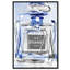Infini saphir argent - art textuel sur toile-51241562-51241555-119864423