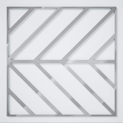 Panneaux muraux décoratifs en acrylique Genoa, moyen, l 15 3/8 po x H 15 3/8 po x T 1/8 po, gris