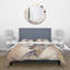 Portrait of A Giraffe I - Ensemble de housse de couette Farmhouse - Microfibre de polyester-66392302