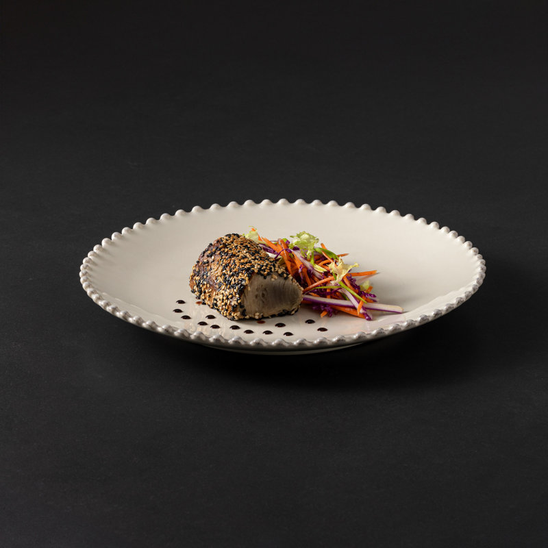 Pearl Stoneware Dinner Plate, Cream