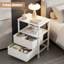 40cm W Metal Bedside Table-195852799