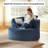 Lozena  49" Corduroy Upholstered Barrel Chair, Oversized Round Compression Chaise Lounge, No Assembly Required-1386477932-1407711378
