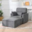 Fauteuil surdimensionné avec repose-pieds et repose-pieds rembourré avec rangement-1883787481