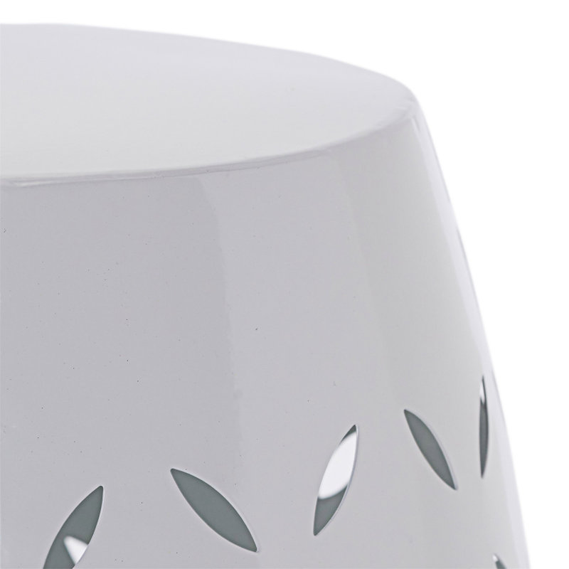 Table d'appoint d'extérieur, Blanc
