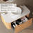 30" Small Wall Mounted Floating Bathroom Vanity with Large Drawer, No Assembly Required-669835131