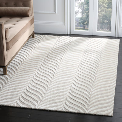 Bowers Hand Tufted Wool Geometric Rug