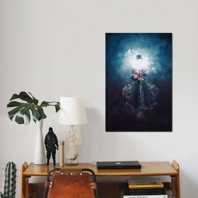 « patience », impression sur toile, H 12 po x l 8 po x P 0,75 po, Toile tendue