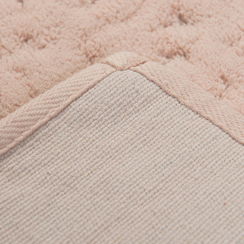 Ensemble de tapis de bain en coton de qualité supérieure (2 pièces) - antibactérien, antidérapant, 19,7 x 23,6 pouces et 23,6 x 39,4 pouces | 100% coton, 1,76 lb par mètre carré | Lavable à la machine, douceur luxueuse pour le confort et la sécurité de la salle de bain