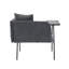 Chaise de lecture moderne, chaise d'appoint rembourrée avec table et coussin-1551475343