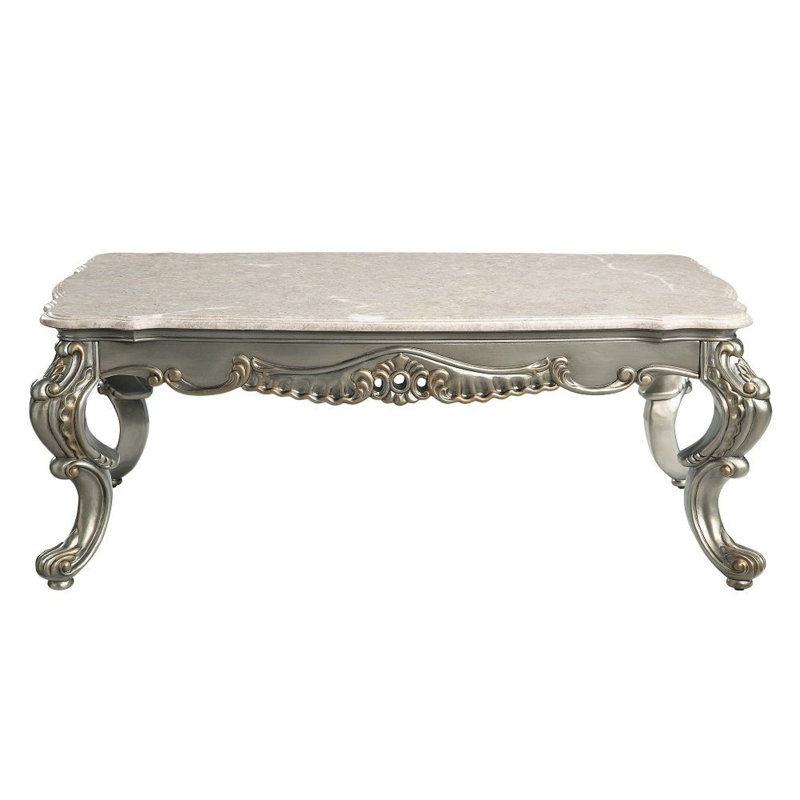Table basse Miliani avec plateau en marbre