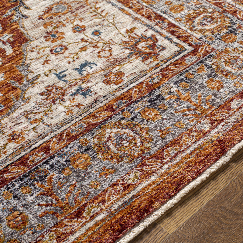 Tapis oriental rouille Lodean, Rectangle de 2 pi x 3 pi