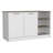 Kitchen Island, Three Open Shelves, Two Cabinets-2005106069