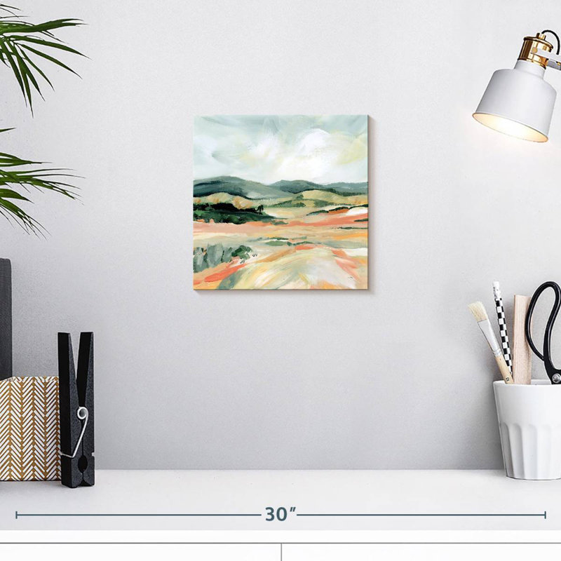 Alvord Vermillion Landscape I, H 10 po x l 10 po