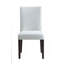 Chaise d'appoint à finition blanche, ensemble de 2