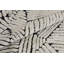 Ravine Hand Knotted Wool Geometric Area Rug in Black/Beige-2050183590