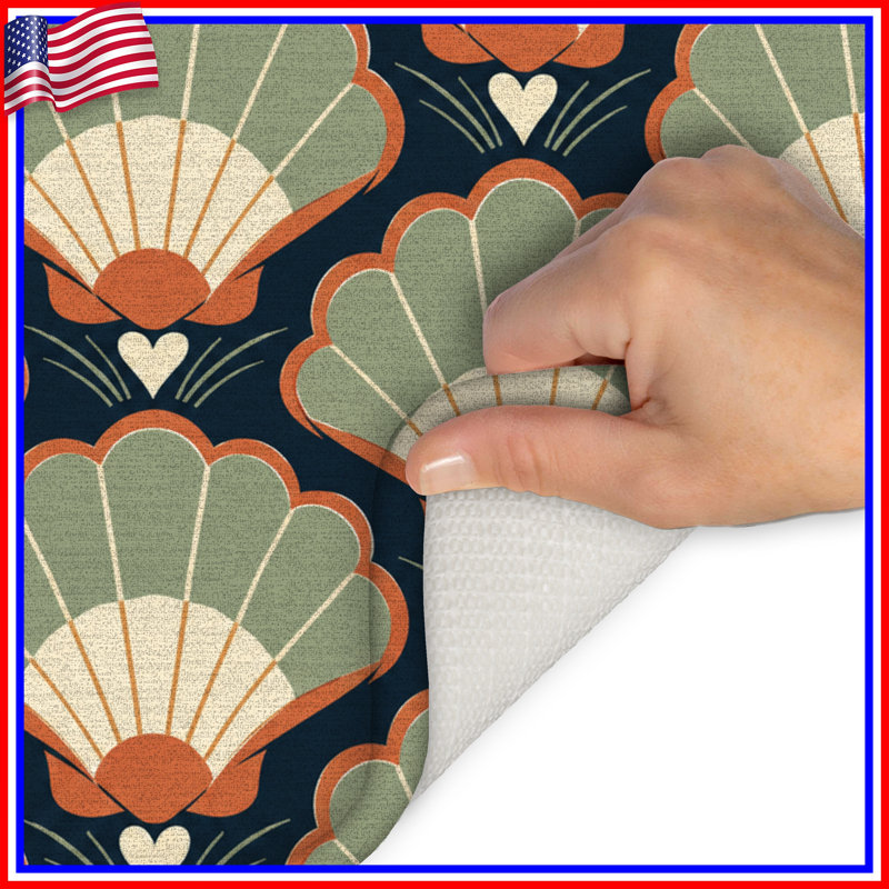 Tapis de bain Fan, 34in W x 21in L