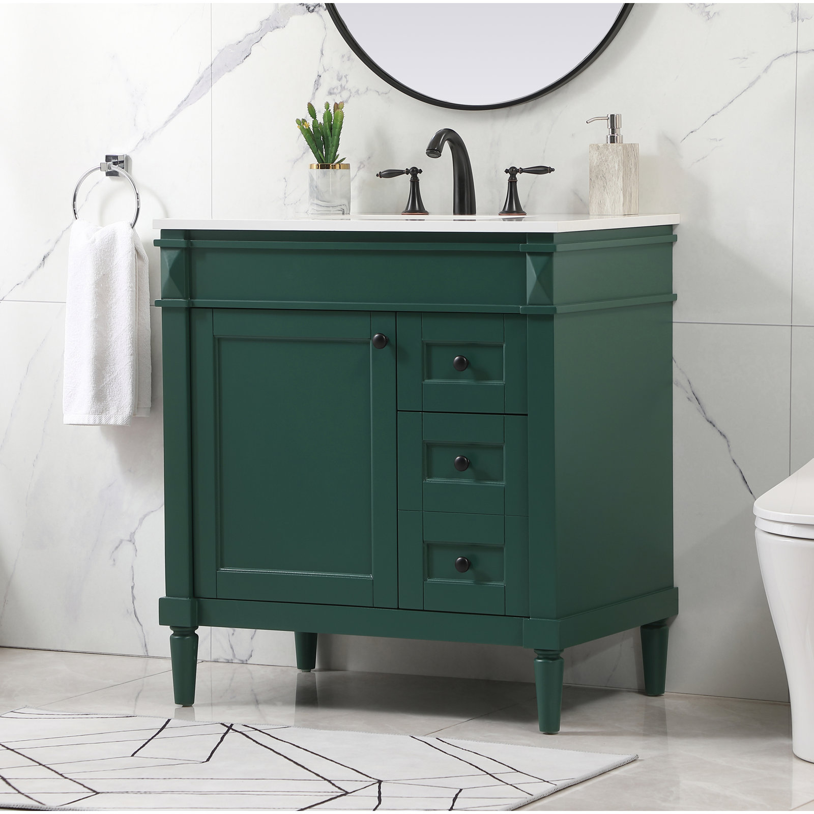 Readington 32'' Single Bathroom Vanity, Green