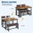 Dining Table Set For 4, Kitchen Table And 2 Upholstered Chairs With Bench-114195201