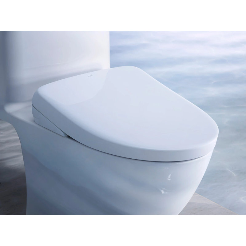 Washlet® Electronic Contemporary Elongated Auto Open/Close Lid Bidet Seat, Cotton White